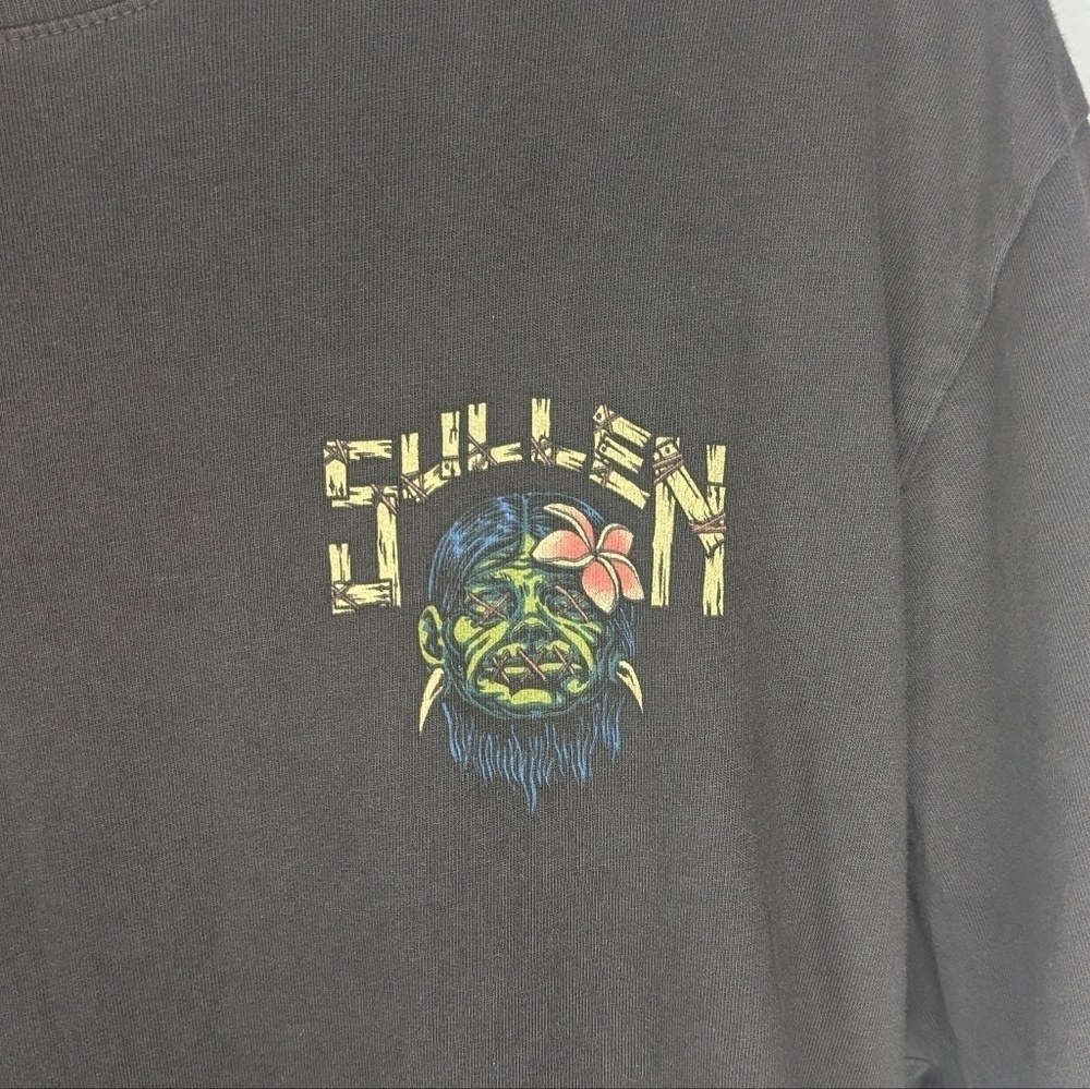 Sullen Head Hunter Sexy Native Lady Tropical Island Tattoo Ink Shirt mens size L - Picture 3 of 7